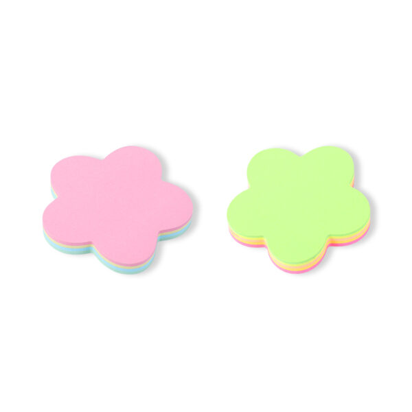 Fluorescent special shaped 5-in-1 sticky notes 3 * 3 inches