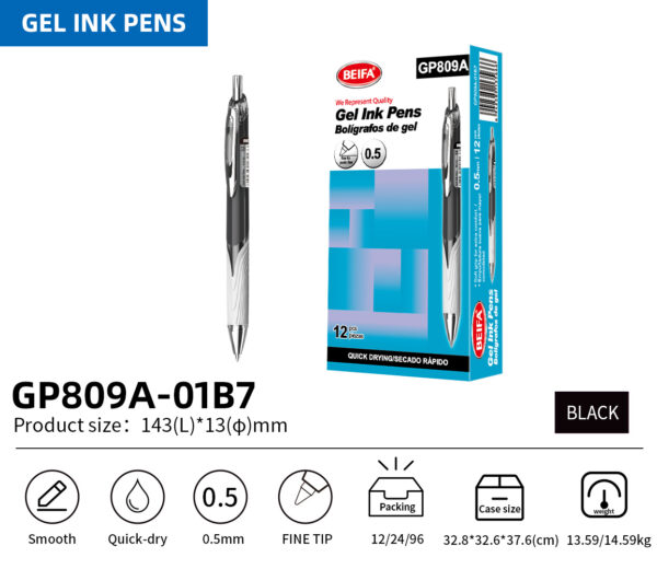 Gel Ink Pen Black 0,5mm