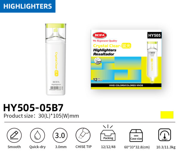Crystal Clear Highlighter - Yellow